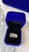 Load image into Gallery viewer, CUSTOM 90’s NAME RING with HEART & TAIL BIT